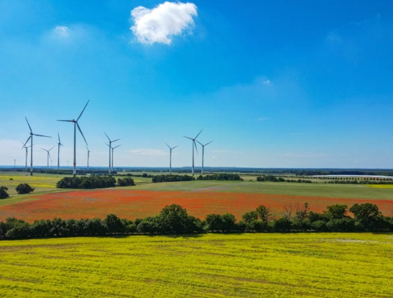 Wind turbines in Brandenburg