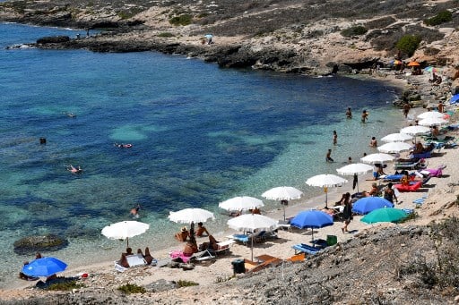 Italian beach, Lampedusa