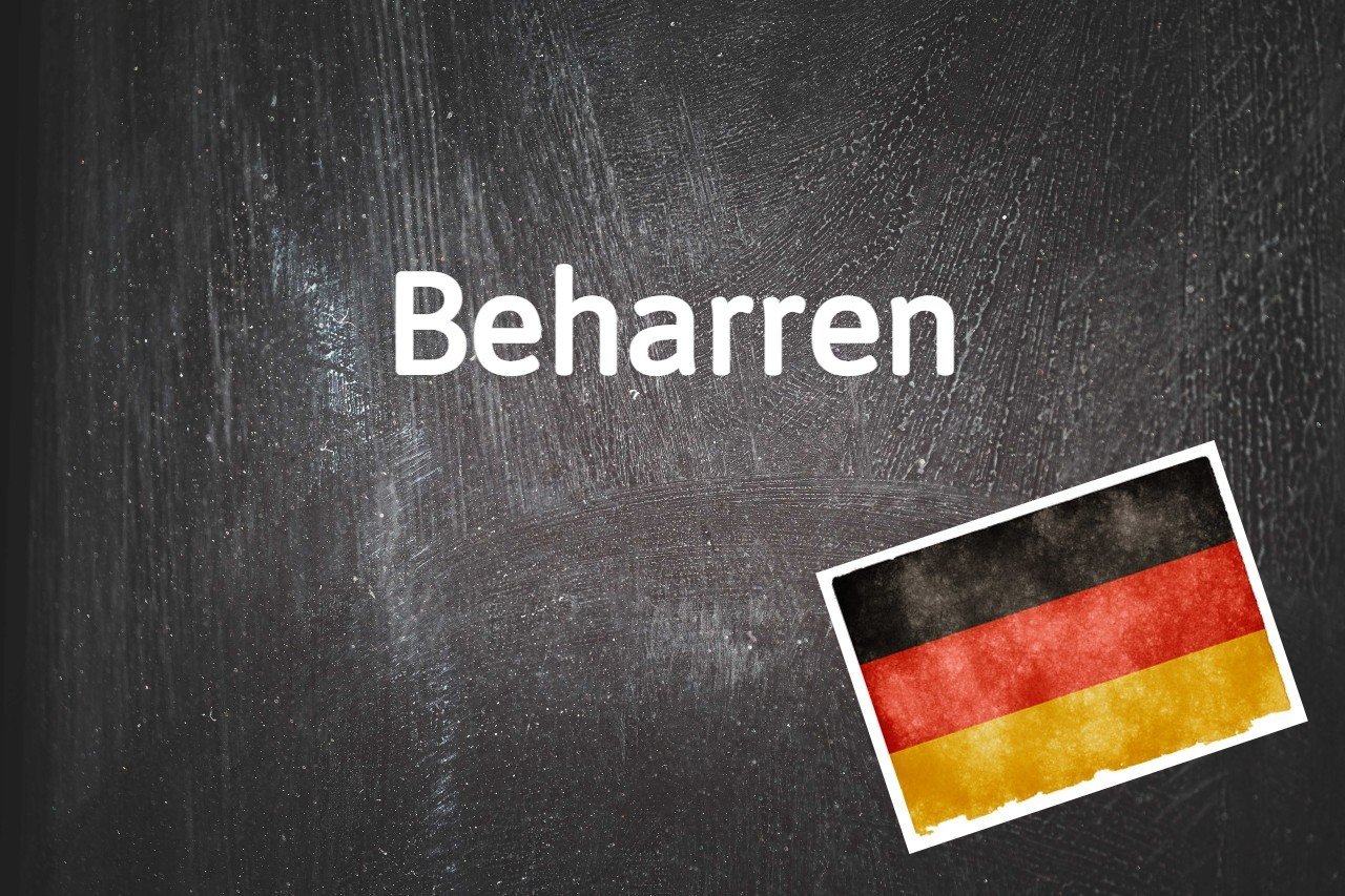 Kata Jerman hari ini: Beharren