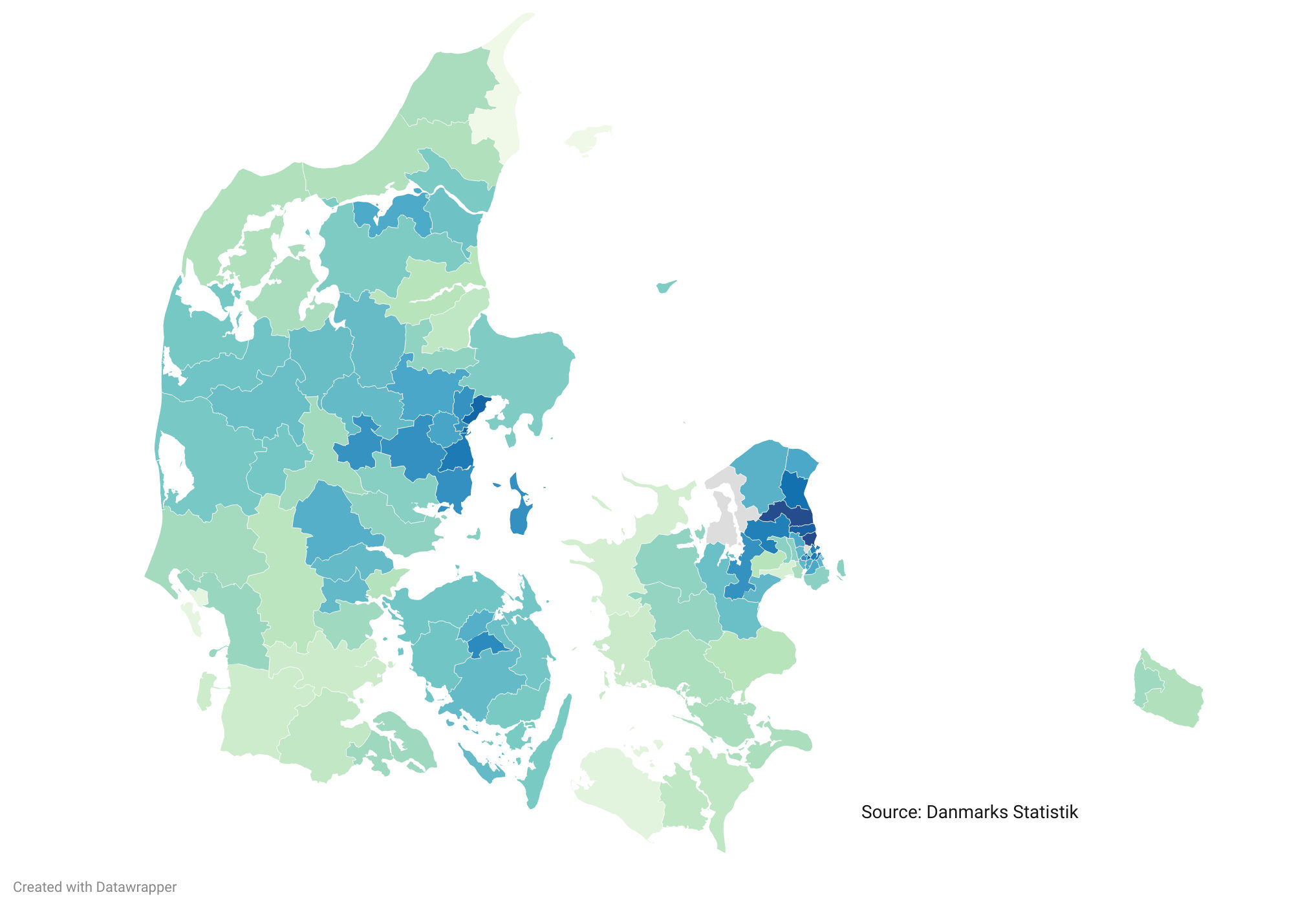 MAP Which Danish areas were most EUfriendly in referendum?