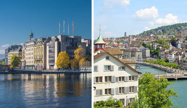 Zurich and Geneva