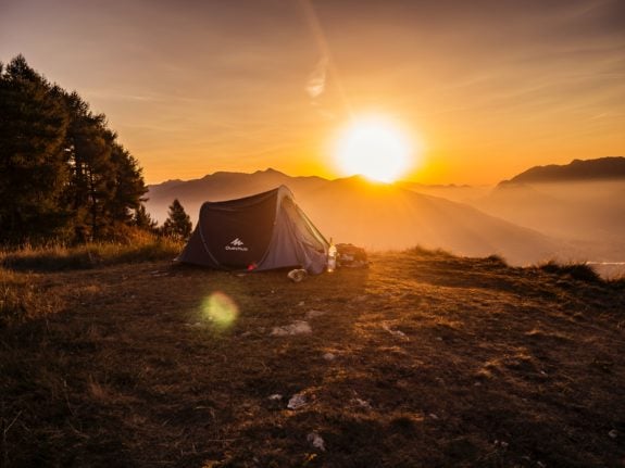 Where can you wild camp in Italy?