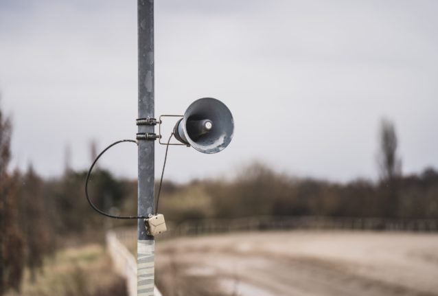 Norway to sound public warning sirens at noon