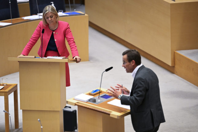 Swedish opposition seeks deal on new post-election rule