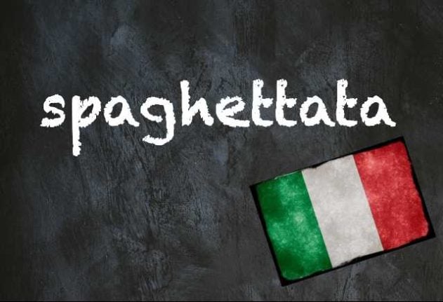 Italian word of the day spaghettata