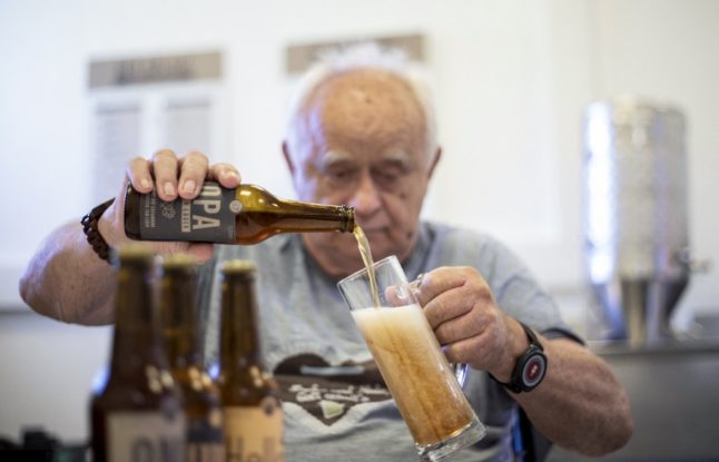 Austrian old folks toast success of 'Grandma and Grandpa' beer