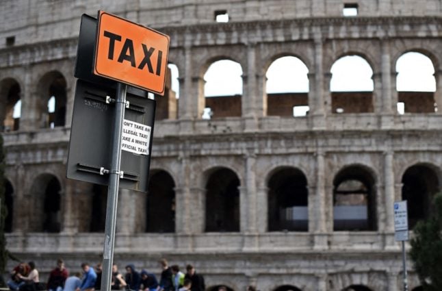 Italian taxi drivers strike over Uber expansion plan