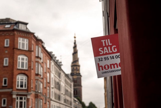 An apartment for sale in Copenhagen.
