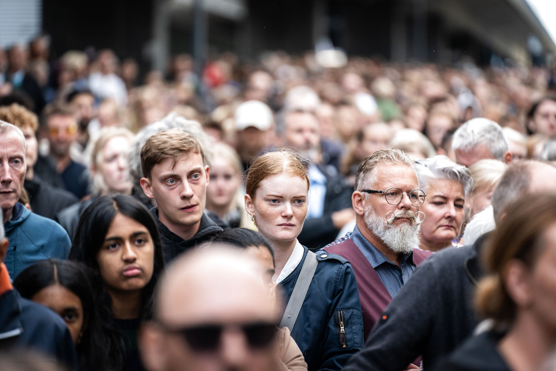 A memorial service for the victims of the shooting in Copenhagen, 5th July 2022.