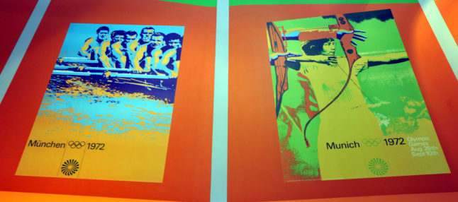 Posters for the 1972 Olympics, taken at the preview of the 