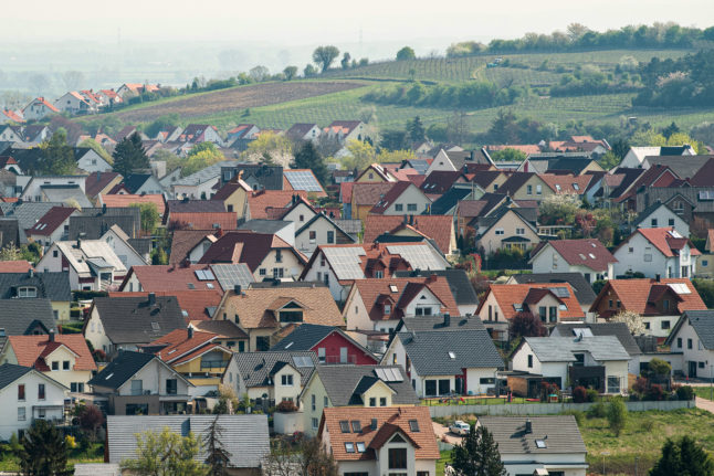 Homes in Nierstein, Rhineland-Palatinate.