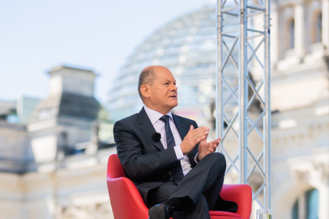 Chancellor Olaf Scholz ARD summer interview