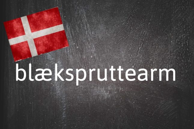 Danish word of the day: Blækspruttearm