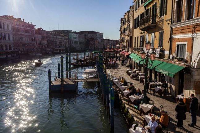 View of Venice's Grand Canal