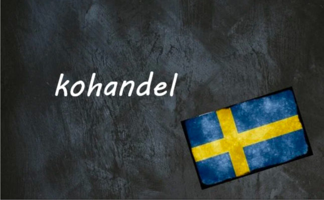 Swedish word of the Day: kohandel
