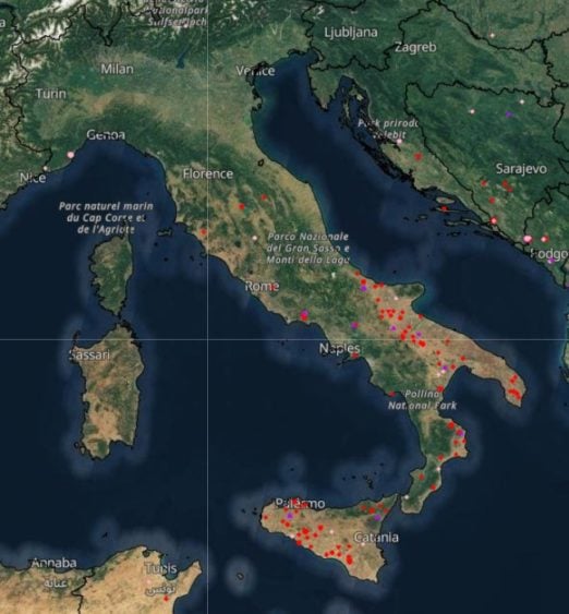 MAP Where are wildfires raging in Italy? The Local