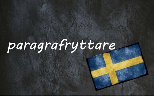 Swedish word of the day: paragrafryttare