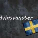 Swedish word of the day: rödvinsvänster
