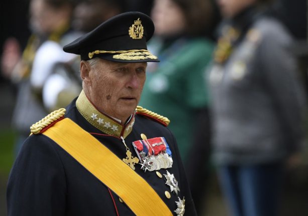 Pictured is a file photo of Norway's King Harald.