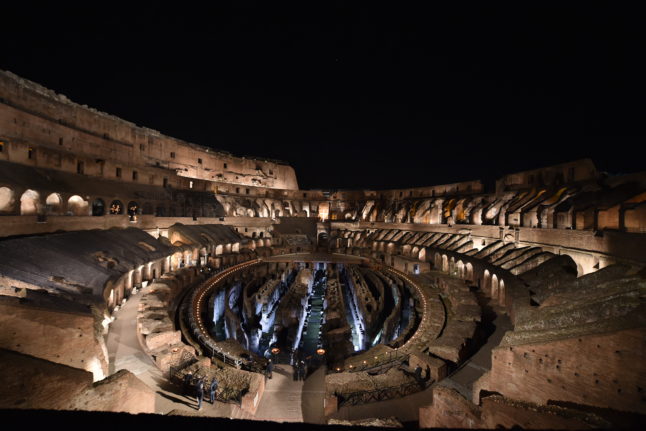 Nighttime tours of the Colosseum can be booked Thursday-Saturday throughout August. 