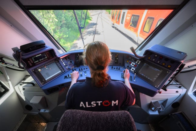 Alstom employee hydrogen train Germany
