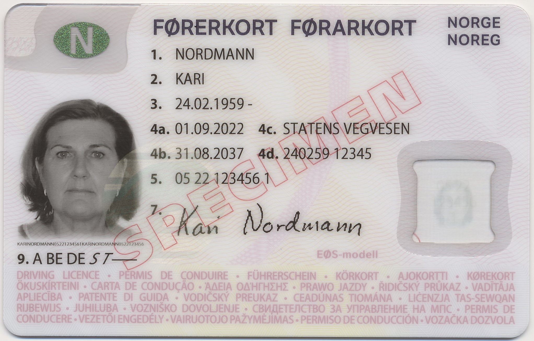 Norway to introduce new driving licence design from September