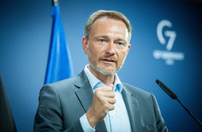 Christian Lindner (FDP), Federal Minister of Finance, speaks at a press conference on current political issues.