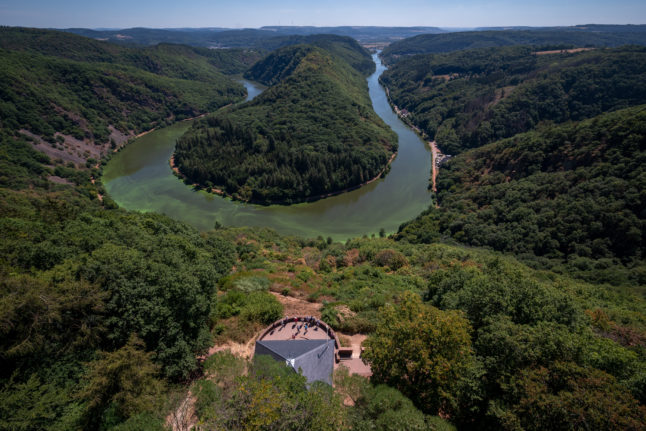 The 'great bend' in Saarland. 