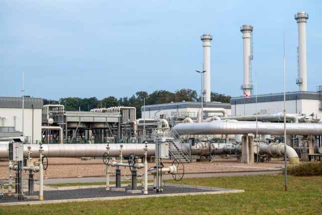 The facility of the natural gas storage of Astora GmbH in Lower Saxony.