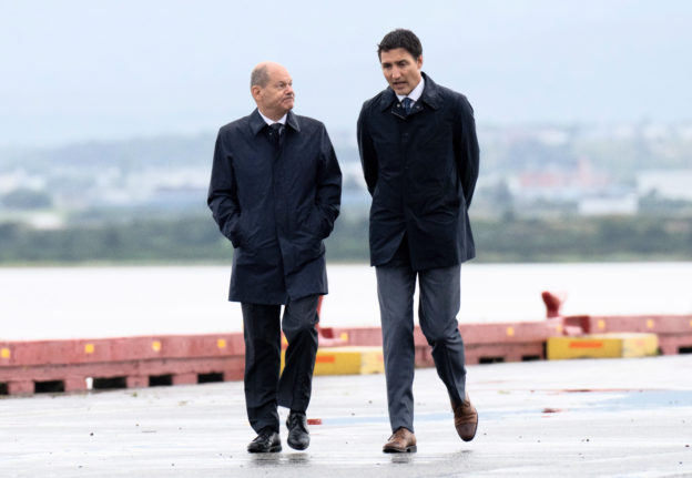 Olaf Scholz and Justin Trudeau