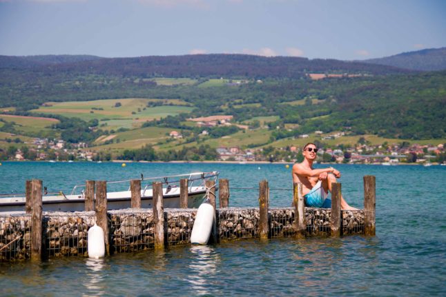 erlach lake Biel swiss villages