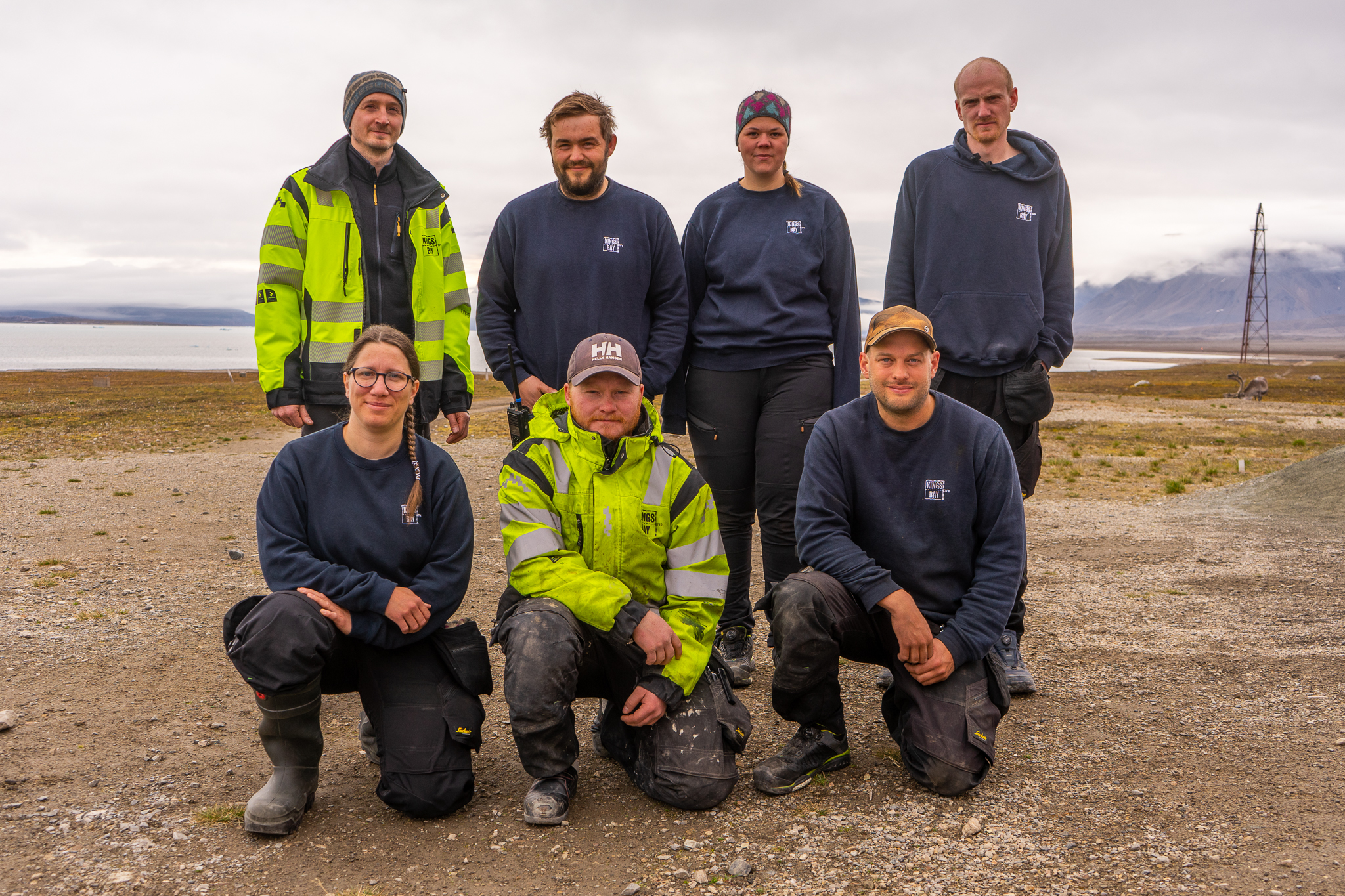 Pictured is seven out of eight of the Kings bay team. 