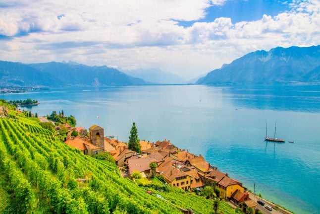saint saphorin lake Geneva Swiss villages