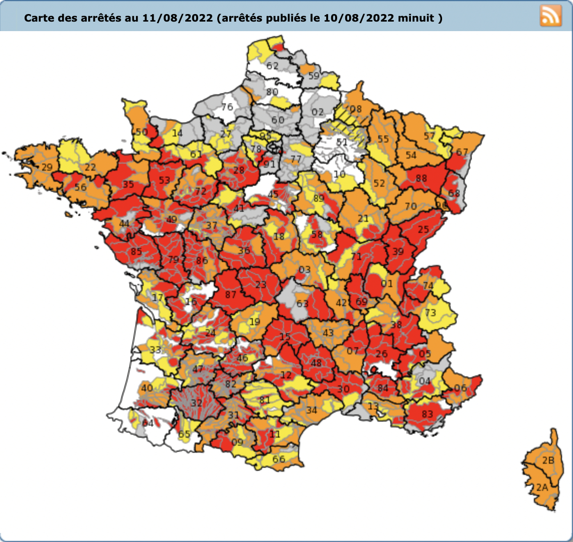 MAP: Where in France are there water restrictions and what do they mean?