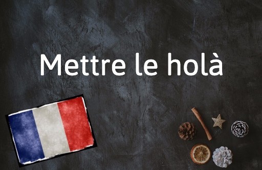 French Expression of the Day: Mettre le holà