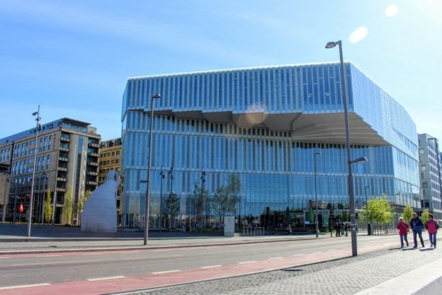 Pictured is the Deichman Bjørvika library in Oslo.
