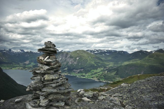 Pictured is a cairn in Norway.