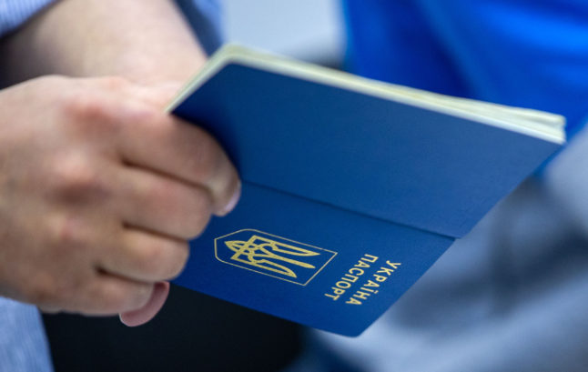 Ukrainian passport