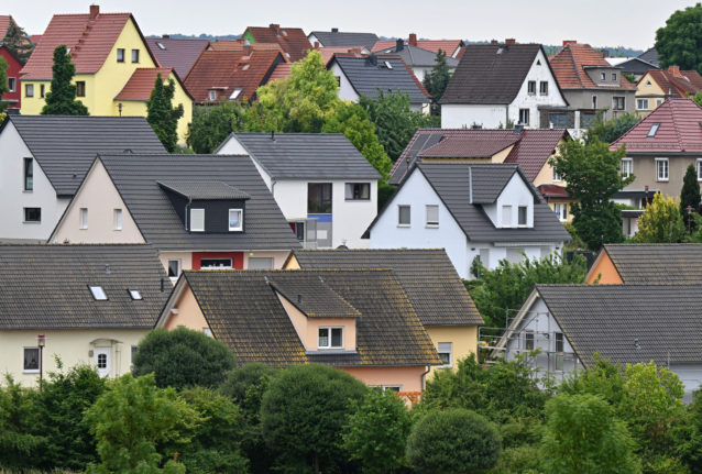 Homes in Erfurt, Thuringia. 