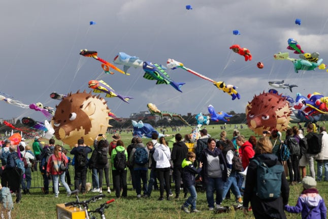 Kite flying in Berlin