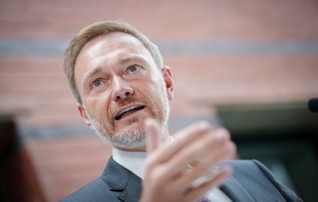 German Finance Minister Christian Lindner.