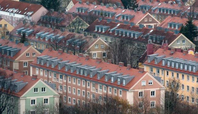 A view of homes in Munich.