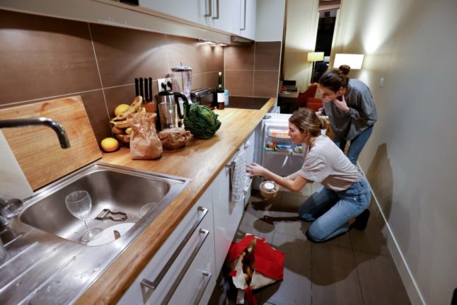 Tenants in a flat in France.