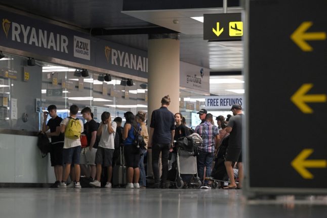 Disruption caused by a Ryanair strike.