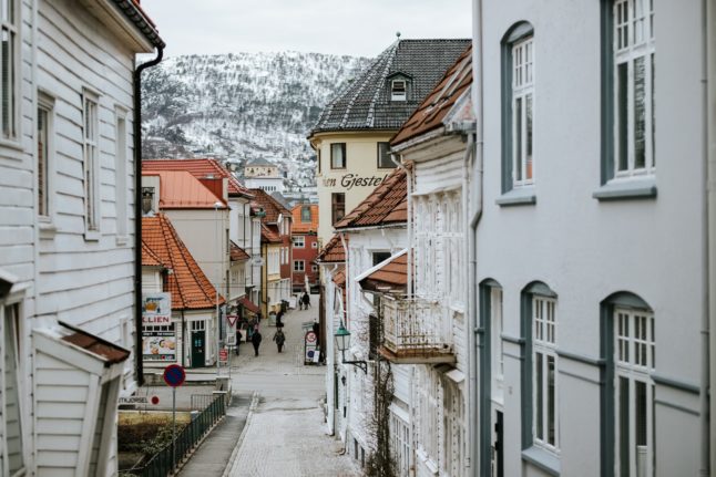 Pictured are residential side streets in Bergen.