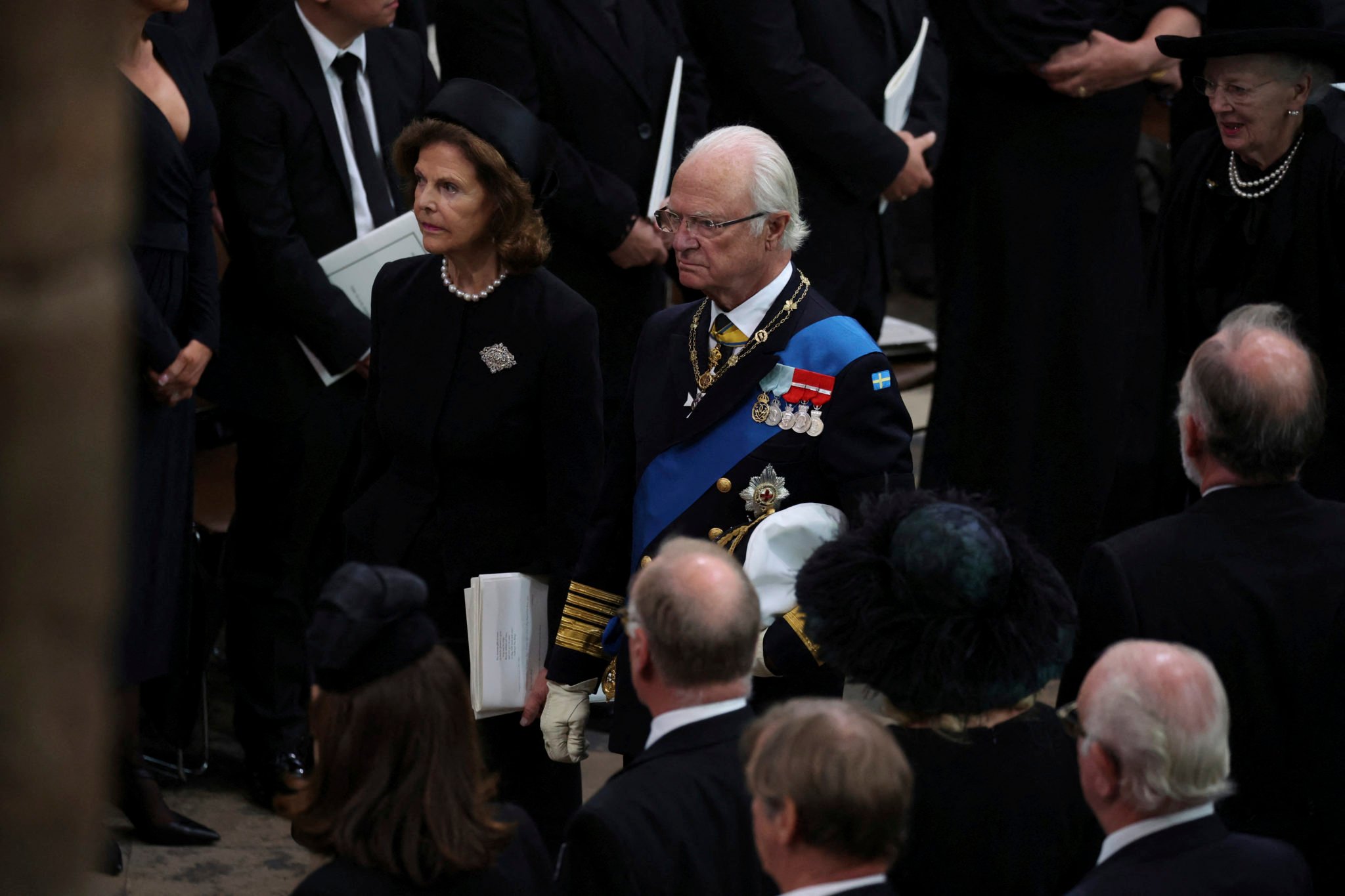 IN PICS: Sweden’s King And Queen Attend Funeral Of Queen Elizabeth II