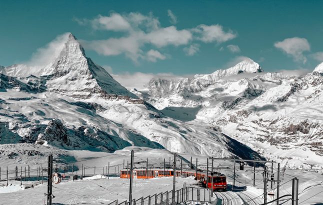 A Swiss train.