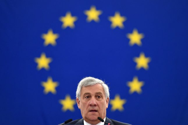 Italy's new foreign minister Antonio Tajani is the former head of the European Parliament. 