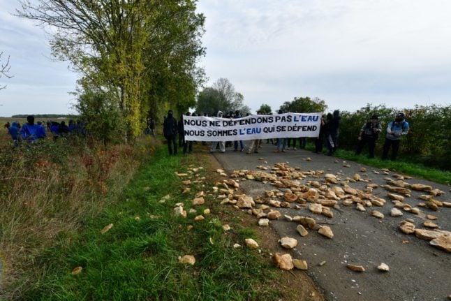 IN PICTURES: Clashes as thousands protest French agro-industry water 'grab'