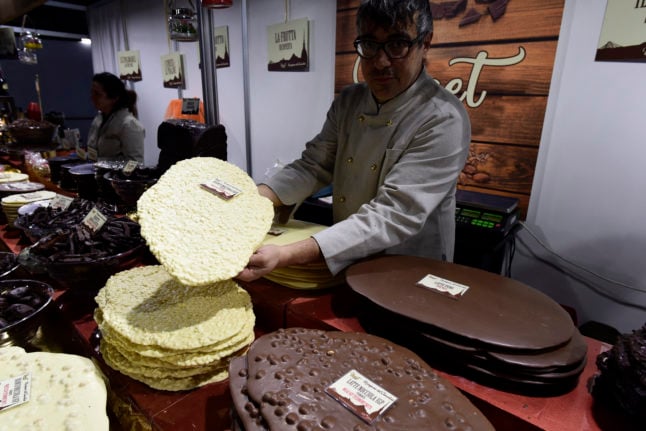 Visitors to Italy's chocolate fairs are spoilt for choice.